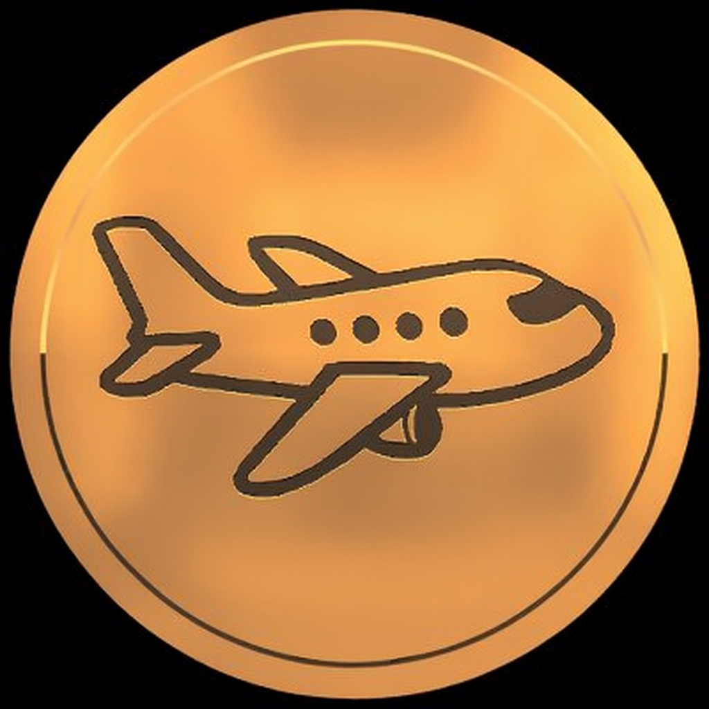 Airplanes coin logo